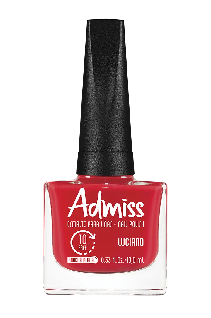 LUCIANO - ESMALTE TRADICIONAL CREMOSOS ADMISS 10 ML - GAMA ROJO